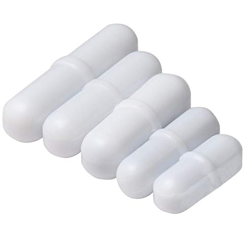 PTFE Magnetic Stir Bar Set, 5 Pcs Spinbar Stirring 25-50 mm