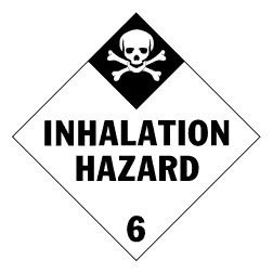 Inhalation Hazard Placard, Package of 25