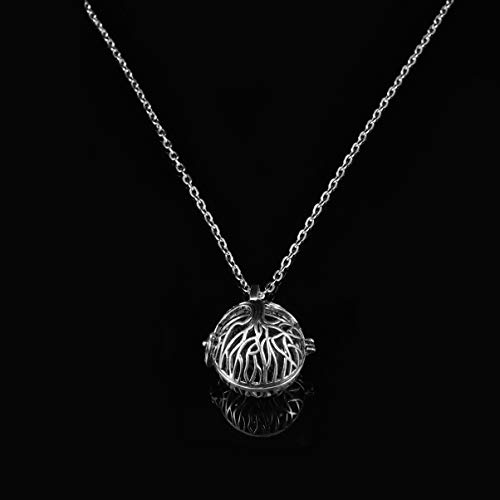 EXCEART Colar Difusor de Óleo Essencial de Aromaterapia Pedra Vulcânica Pingente Medalhão Joias Cola