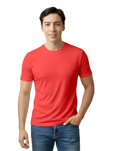 Image of Gym T Shirts for Men Workout | Sports Tshirt for Man | Running Mens T-Shirts | Polyester Men's T Shirt | Quick Dry fit Training Active Wear | Badminton Football Jersey Tshirts