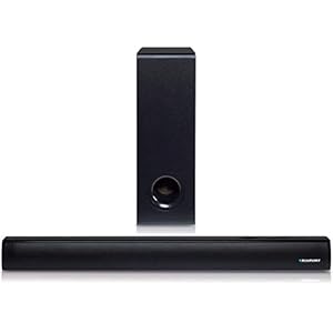 Blaupunkt LS 1825 Soundbar mit Subwoofer 2.1, 60 Watt RMS, kabelloses Bluetooth-Gerät für Streaming, mit Fernbedienung…