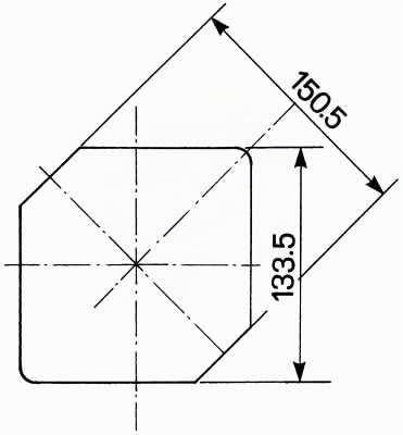 Feux de tracteur Ama 140x140 mm : Phare symétrique droit et gauche, Feu de position, Feu de route, Feu de croisement