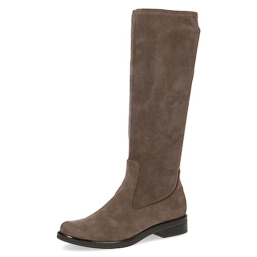 CAPRICE 9-25512-41, Botas planas para Mujer, Marrón (Cafe Stretch), 41 EU