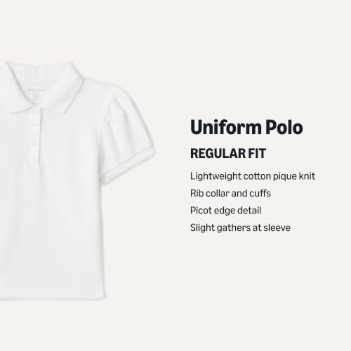 Image of Amazon Essentials Girls and Toddlers' Uniform Pique Polo Shirt