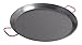 Oster Cocina Corrales Paella Round Carbon Steel Pan with Stainless Steel Handles, Red, 18"