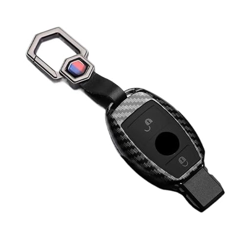 Housse de clé voiture Mercedes AMG W204 W205 W212 protection carbone ABS