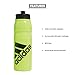 adidas 750 ML (28 oz) Stadium Refillable Plastic Sport Water Bottle, Signal Green/Black, One Size