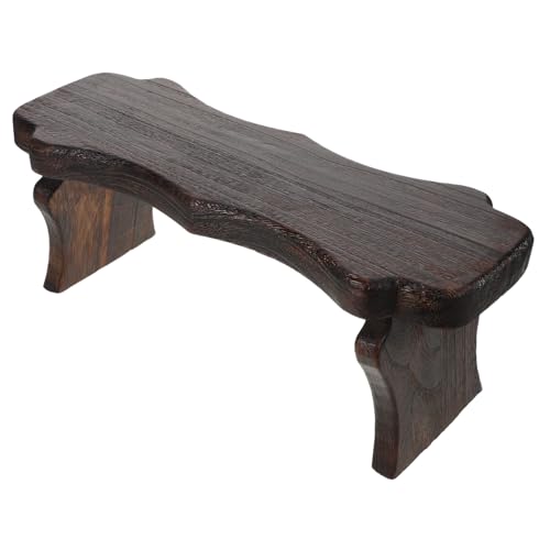 SHINEOFI Taburete bajo Redondo de Madera