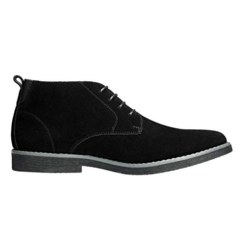 Bruno Marc Men's Classic Dress Casual Chukka Boots 2.0,Size 12,Black,CHUKKA