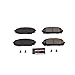 PowerStop Front Brake Pads For Jeep Cherokee 2016-23 - Z23 Carbon-Fiber Ceramic Brake Pads With Installation Hardware, Z23-1843