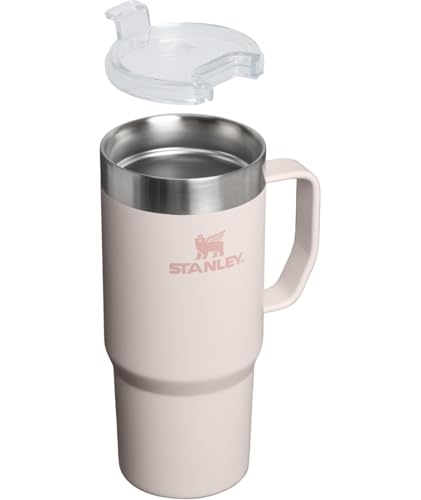Image of STANLEY The Everyday Suburban Mug | 16 oz | Drink Through Lid | Cup for Coffee, Tea and Drinks | Insulated Stainless Steel Coffee Mug | BPA-Free | Rose Quartz