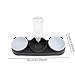 Baoblaze 3 in 1 Cat Bowl Set Feeding Bowls Raised with Automatic Water Bottle Raised Cat Dish Wet and Dry Food Bowl for Drinking Puppy, Gray