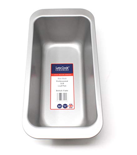 Professional 3LB Loaf Pan, British Made with Double Coated Performance Non Stick by Lets Cook Cookware 2 Gallery Image
