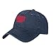 Funny Valentine's Day Cupid Cowboy Hats for Men Fashion Washed Distressed Navy Blue