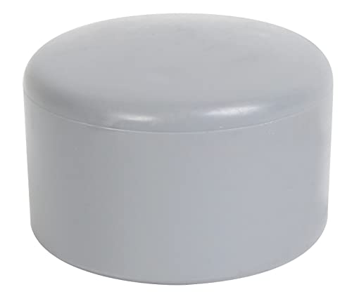 Alberts 654436 Pfostenkappe für Metallpfosten | grau | Kunststoff | Ø42 mm
