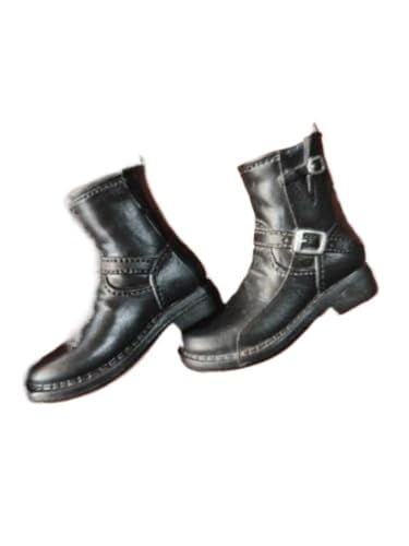ximitoy Q4-23 Soldier 1/6 Scale Black Shoes Boots for 12'' Male Figure