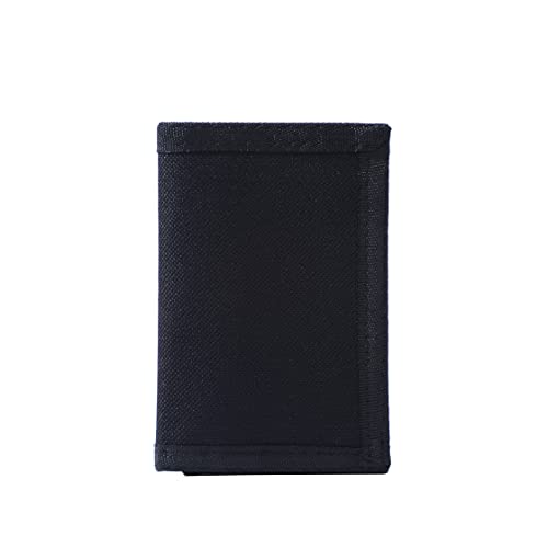 Leyeve Trifold Canvas Outdoor Sports Wallet for Kids-Utility Wallet for Green camouflage, Black, Trifold Wallet