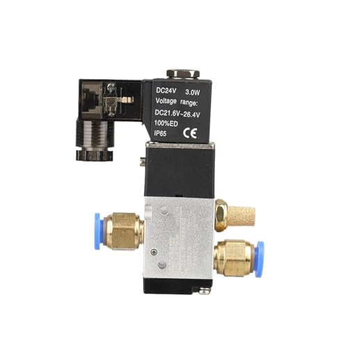 Électrovanne 3V110-06 1/8 DC12V en aluminium pour régulation pneumatique