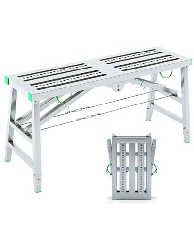 Échafaudage réglable pliable pour sécuriser vos travaux et lavage de voiture