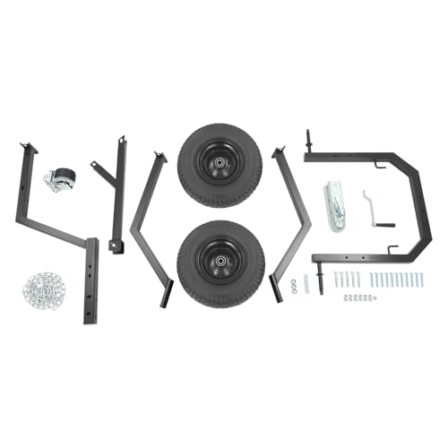 Arco para arrastre de troncos NOLANTISI con capacidad de 1600 libras, cabrestante manual, neumáticos neumáticos de 16 pulgadas, enganche de bola para remolque compatible con ATV y uso al aire libre (Negro) miniatura 7