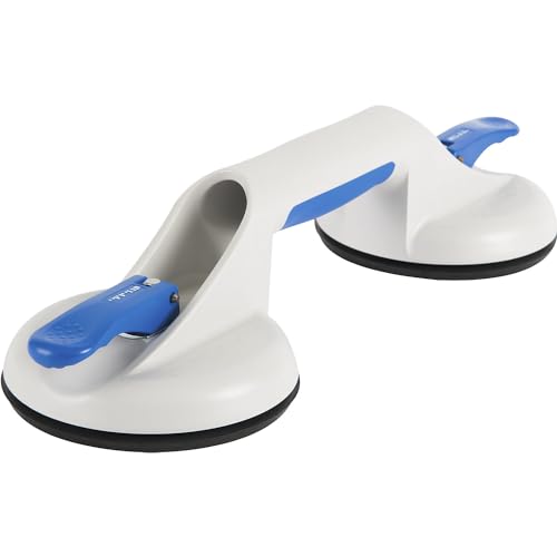 Bohle | Ventosa a leva VERIBOR® | ventosa in plastica a 2 teste | portata 50 kg | Ø dischi 120 mm