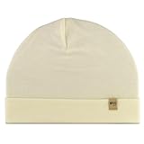 100% Merino Wool Cuff Beanie - Mens & Womens Warm Winter Hat - Watch Cap - Toque - Novelty Beanie - One Size Fits Most - Natural Cream