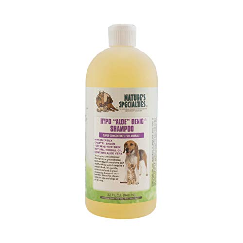 Nature's Specialties Hypoallergenic Aloe Dog Shampoo for Pets, Concentrate 32:1, Made in USA, Hype Aloe Genic, 32oz