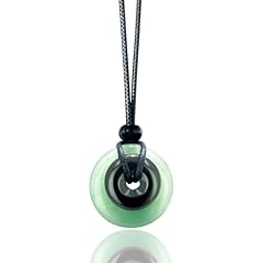 Green Quartz and Black Agate Spiritual Protection and Money Amulet