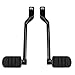 SWPHRT 2PCS Heel Toe Shifter Lever Pegs, Zinc Alloy Chrome Front ＆ Rear Shift Pegs, Automotive Replacement Accessories, Compatible with FL Softail, Touring Road King, Road Glide (Black)