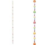 Factory Direct Craft Set of 4 Holiday Candy Swirl Peppermints and Beaded Gumdrops Sugared Garland (12 Total Feet of Garland)