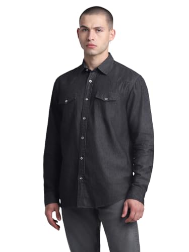 Image of Jack & Jones Men's Cotton Solid Regular Fit Shirt