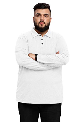 Aiyino Men’s Big and Tall Short Sleeve Polo Shirt clásico ajuste L-5XL miniatura 3
