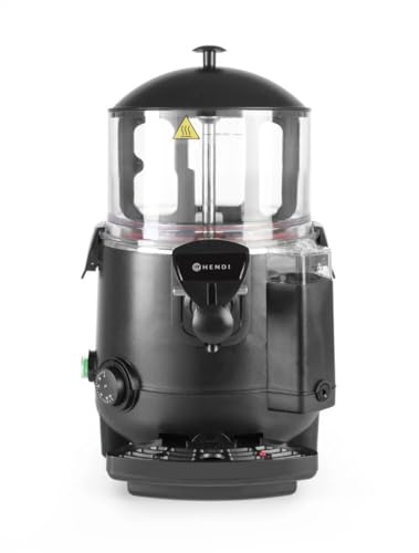 HENDI Schokoladenspender, Kakaodispenser, Schokolade, Schokoladen Maschine, maximale Schokoladekapazität: 10L, 230V, 1006W, 410x280x(H)580mm, Edelstahl, Polycarbonaat