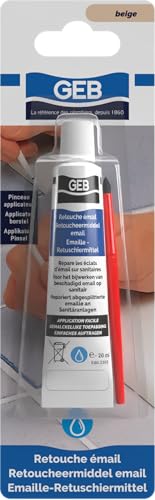 GEB Retouche émail couleur beige 20 ml pour appareils sanitaires et électroménager
