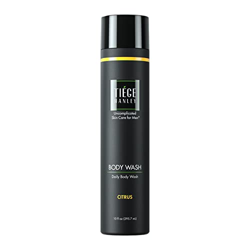 Tiege Hanley Daily Body Wash for Men | Gently Removes Dirt, Sweat and Oil | Citrus Scent | 10 fluid ounces | Made in the USA