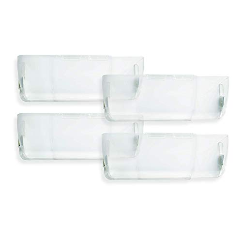 FILTERWOW Unbreakable Clear Plastic Heat and Air Vent Deflector-Magnetic and Adjustable 10-14 Inches for Use On Floor Vents, Sidewalls, and Ceiling Registers 4 Pack