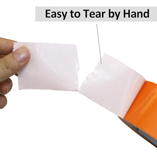 Image of BOMEI PACK Orange Duct Tape, Heavy Duty Strong Waterproof Industrial Color Duct Tape 9.0mil x 1.88inch x 60yds for Packing and Repairing