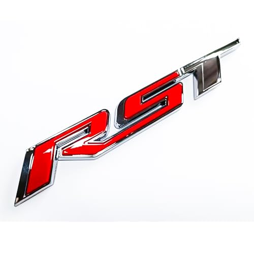 Letras en relieve 3D RST bicolor con adhesivo trasero para guardabarros