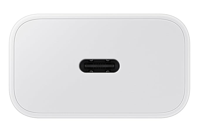 Image of 45W Super Fast Charger Compatible with Samsung Galaxy S25 / S24 /S23 /S22 /S21 /S20 (Ultra /Plus /Fe), Note 20 /20+ /10(All Series), Z Fold /Flip /S /A /F /M Series | Type C PD 3.0 Charger Adapter White