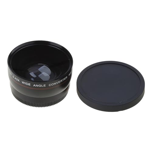 Haoyull Lente ancha de 55 mm 0.45X con porción macro lente de conversión de vidrio óptico a prueba de agua para A77 A280 A290 A590 DSLR