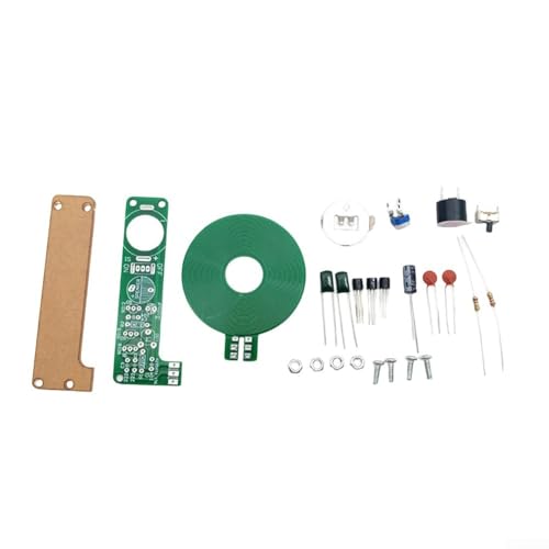 Kit electrónico de detector de metales, detectores de metales portátiles de mano, tablero PCB simple buscador de tesoros 2032 batería de botón
