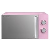 Russell Hobbs Eden 17L 700W Manual Microwave in Raspberry Pink with 5 Power Levels, Defrost & Reheat Function, 35 Minute Timer, Dial Controls, 1M Power Cord and Pull Handle Door, RHMM725RP