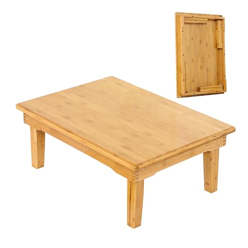 Bandeja de cama plegable de madera con patas, diseño que ahorra espacio, no requiere montaje, perfecta para servir el desayuno en la cama o trabajar desde casa