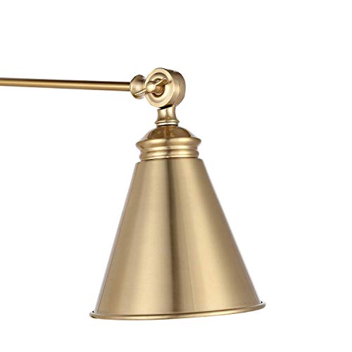 Wingbo Gold Swing Arm Wall Lamp Set Of 2, Modern Adjustable Wall Mounted Sconce, Warm Brass Finish #TOP5