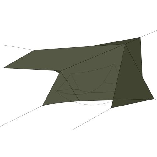 onewind Camping Tarp for Crystal Bridge Hammock, Silnylon...