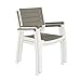Keter Harmony Stackable Patio Chairs Set of 2 for Indoor and Outdoor Dining and Entertaining