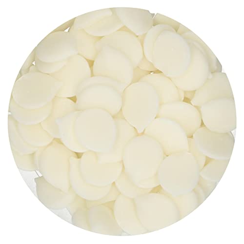 FunCakes Deco Melts natürliches Weiß Kein E171 - Tauchen, drippen, dippen und dekorieren! In der Mikrowelle schmelzen und in jede Form gießen, 250g (2er Pack)