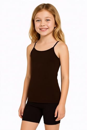 Image of Kurve Girl's Sleeveless Tank Top - Stretch Undershirts Cami Camisole, UV Protective Fabric, Rated UPF 50+ (Made in USA)