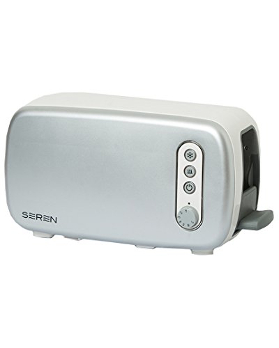 BergHOFF Seren Side Loading Toaster with Cool Touch Exterior and Removable Crumb Tray with Silver Front Panel use as Serving Tray