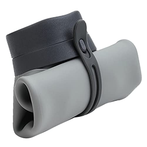 Gobelet bouteille pliable de randonnée en gel de silice grise haute densité